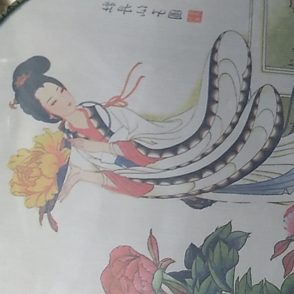 Oriental Silk Fan (9 inch) - Picture 11 of 12